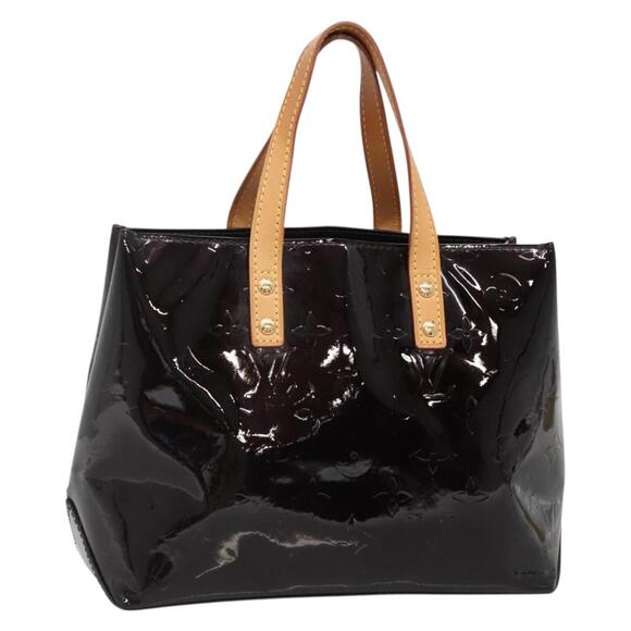 LOUIS VUITTON Monogram Vernis Reade PM Hand Bag Amarante M91993 - Picture 1 of 16